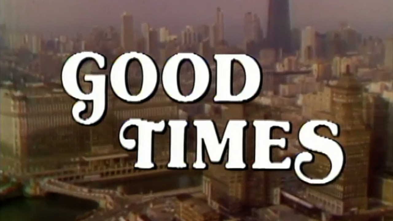 A title shot shows the words “Good Times” in front of an aerial shot of Chicago.