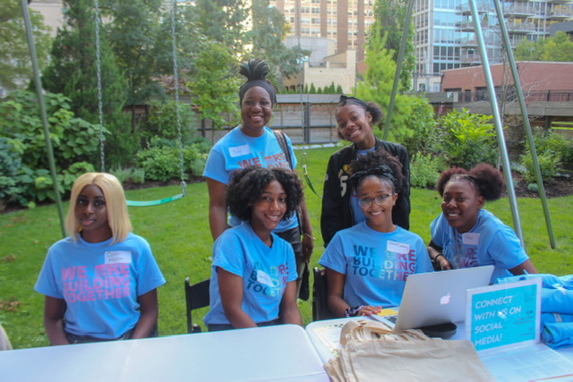 Group of Teens in Blue