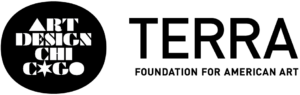 Logos for Art Design Chicago and the Terra Foundation for American Art