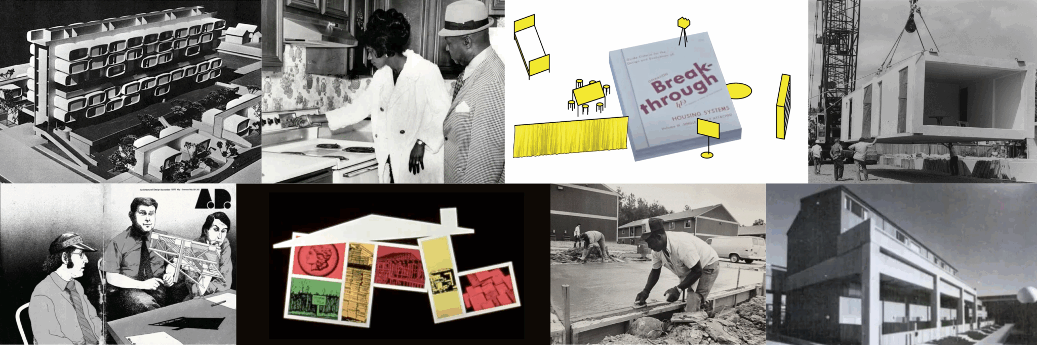 Collage of photos documenting Operation Breakthrough