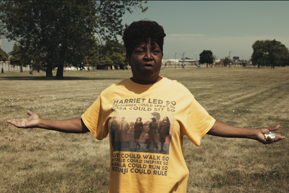 Film still of Etta Davis