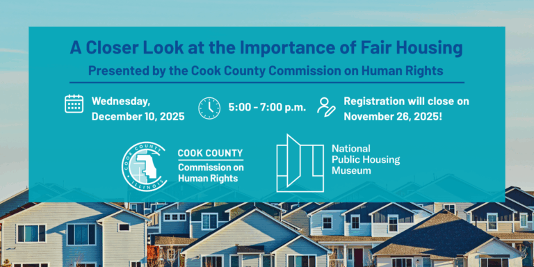 Promo for Closer Look at the Importance of Fair Housing, presented by Cook County Commission on Human Rights