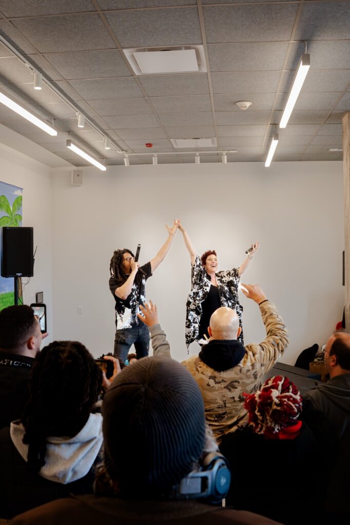 Mr. Lif and Eternia performing at the National Public Housing Museum