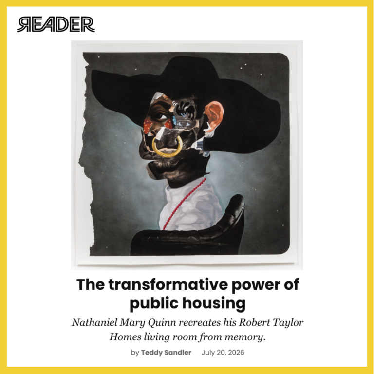 Web clipping of Chicago Reader article with the headline The transformative power of public housing