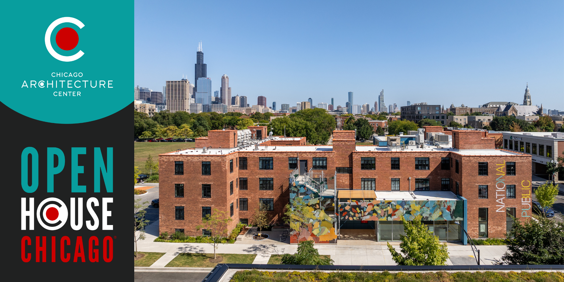 Aerial view of the National Public Housing Museum